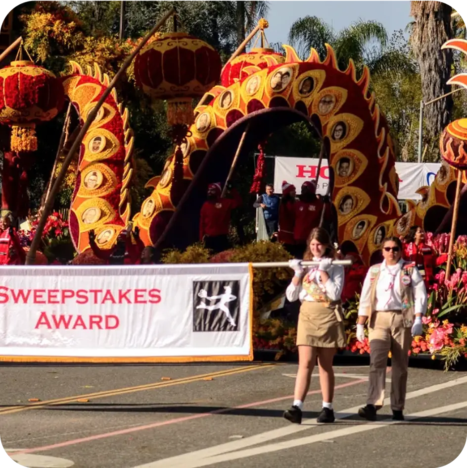 People marching in the parade